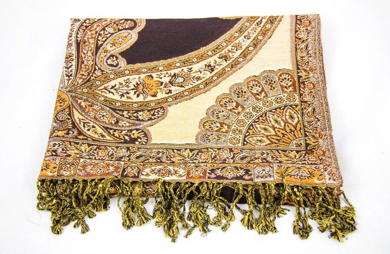 Green Maroon Paisley Fashion Scarves For Women