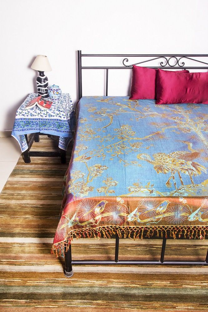 Beautiful Reversible Pure Silk Bedspreads