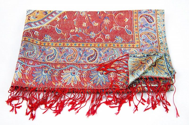 Beauty Red Cashmere Silk Scarf