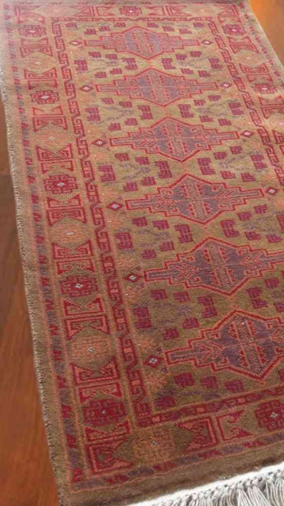 Camel Orange Hand Knotted Tribal Rugs 