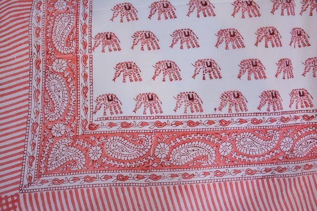 Floral Printed Pareo Sarong In Pink Color