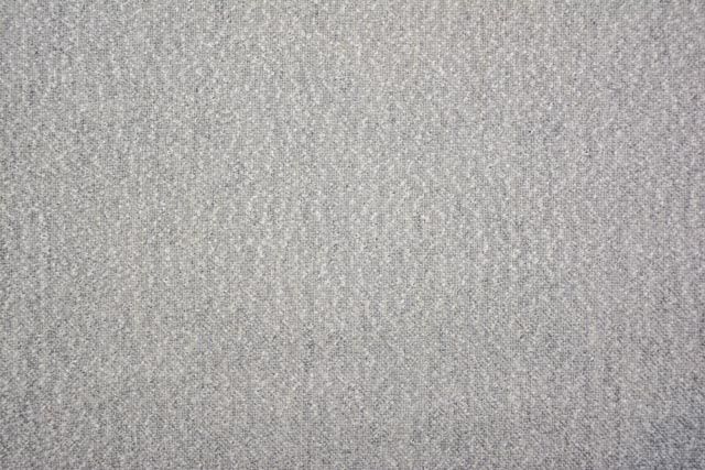 Icy Grey Tweed Wool Fabric By The Yard