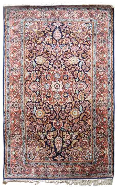 Persian Design Indian Silk Rug