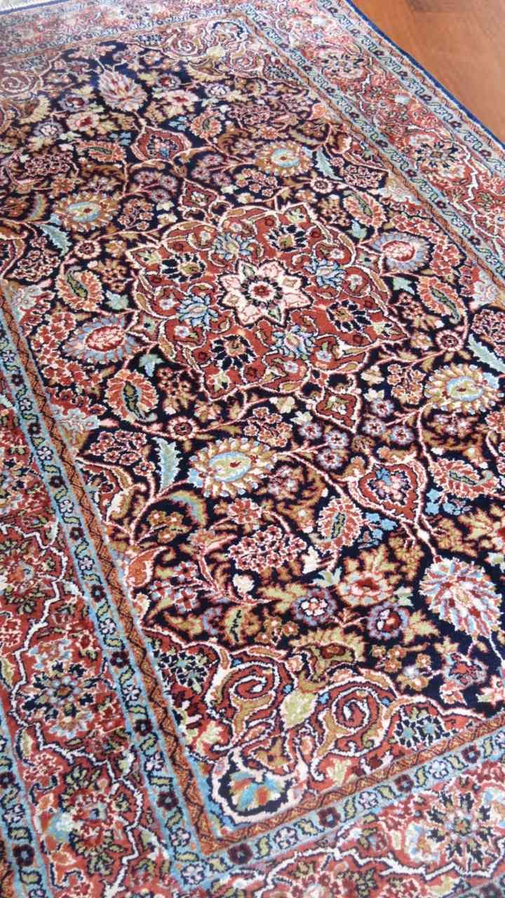 Persian Design Indian Silk Rug