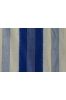 Blue And White Striped Double Ikat Fabric