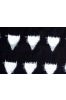 Natural Black And White Color Double Ikat Pattern
