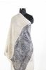 Jacquard Frontier Grey Cashmere Scarves For Women