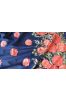 Cashmere Flower Blue Embroidered Scarf