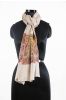 Jacquard Frontier Rust Cashmere Scarves For Women