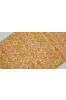 Yellow And Pink Floral Block Print Cotton Fabric