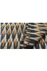 Black And Mustard Ikat Fabric By The Yard