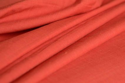 CLASSIC RED HANDWOVEN COTTON FABRIC-HF576