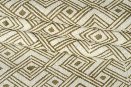 Olive Green Diamond Cotton Upholstery Fabric