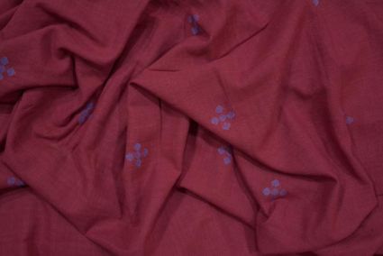 Granita Pink Jamdani Cotton Fabric Online