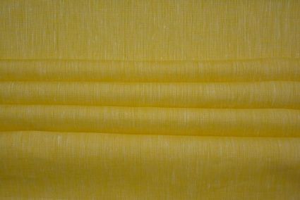 Yellow European Linen Shirting Fabric 