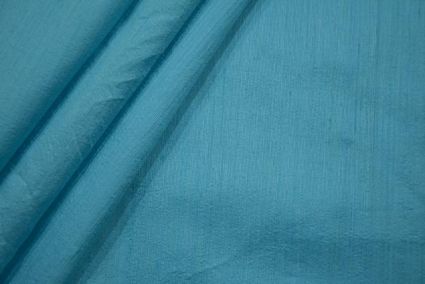 Sky Blue Handloom Raw Silk (dupion) 