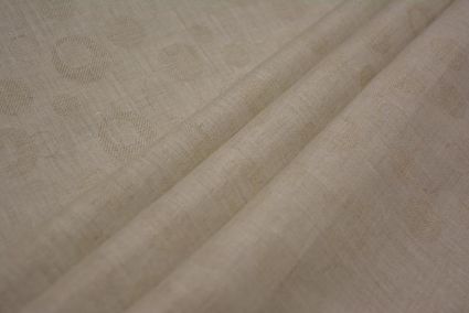Whitecap Gray Self Design Pure Irish Linen Fabric 