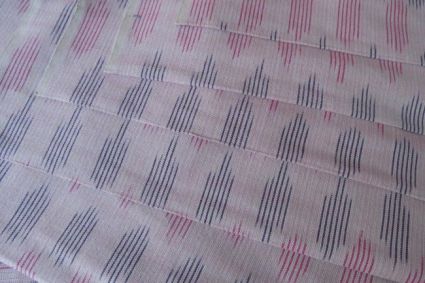 PEACH AND PINK IKAT FABRIC ONLINE-HF881