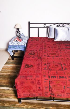 ELEPHANT PATCH CALIFORNIA KING BEDSPREADS-BC13