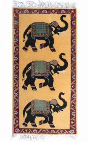 ELEPHANT DESIGN WALL CARPET FROM INDIA SUPPLIER