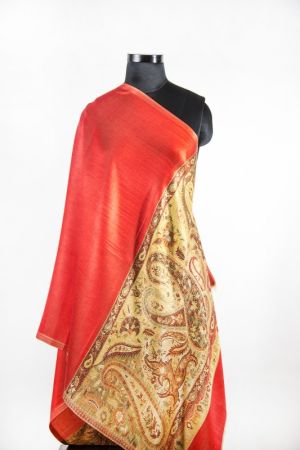 REVERSIBLE RED FALL SCARVES FROM INDIA SUPPLIER